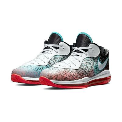NIKE LEBRON VIII V/2 LOW QS MIAMI NIGHTS white/wht-solar red dj4436-100