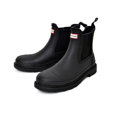 HUNTER WOMENS COMMAND CHELSEA BOOT BLACK wfs1018rma-blk
