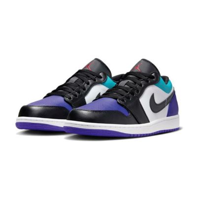 NIKE AIR JORDAN 1 LOW white/black-bright concord 553558-154