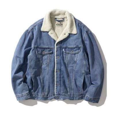 LEVIS SILVERTAB SHERPA TRUCKER JACKET INDIGO STONEWASH a31800000