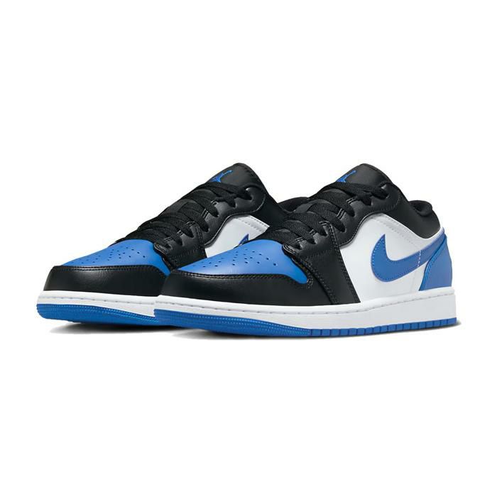 NIKE AIR JORDAN 1 LOW white/royal blue-black-white ROYAL TOE ...