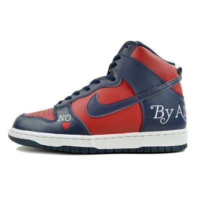 NIKE SB DUNK HI OG QS SUPREME By Any Means varsity red/midnight navy dn3741-600