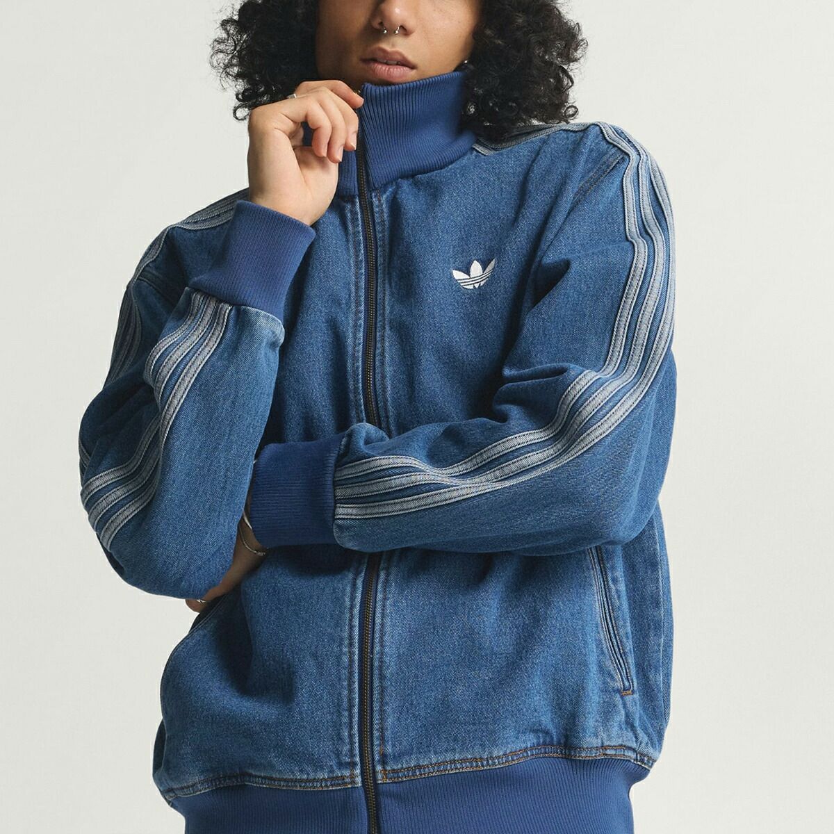 adidas ADICOLOR DENIM FIREBIRD TRACK TOP MEDVIN kd1517 | Limited